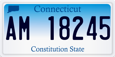 CT license plate AM18245