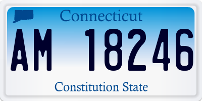 CT license plate AM18246