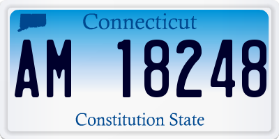 CT license plate AM18248