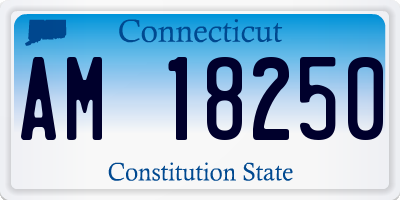 CT license plate AM18250