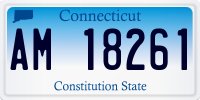 CT license plate AM18261