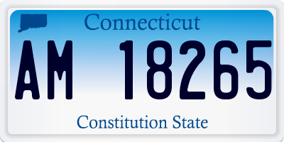 CT license plate AM18265