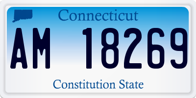 CT license plate AM18269