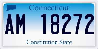 CT license plate AM18272