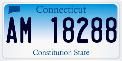 CT license plate AM18288