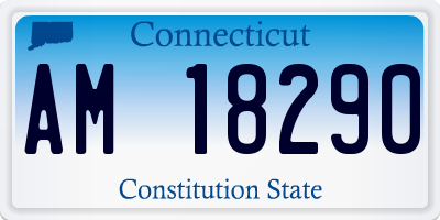 CT license plate AM18290