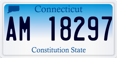 CT license plate AM18297