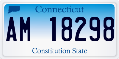 CT license plate AM18298