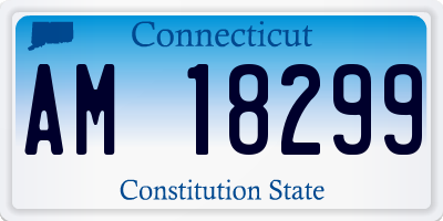 CT license plate AM18299