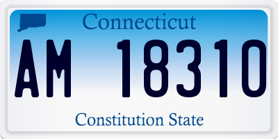 CT license plate AM18310