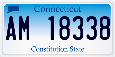 CT license plate AM18338