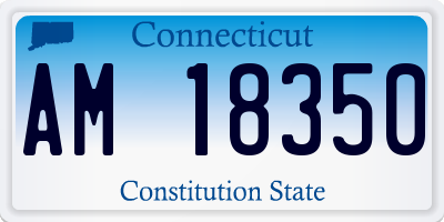 CT license plate AM18350