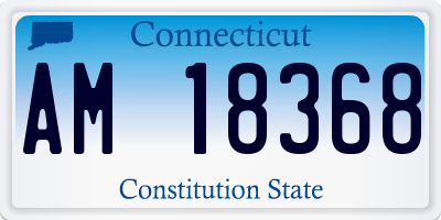 CT license plate AM18368