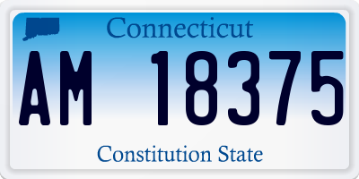 CT license plate AM18375
