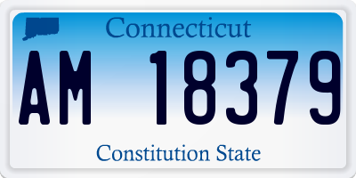 CT license plate AM18379
