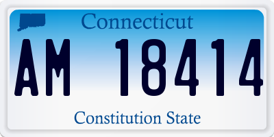CT license plate AM18414