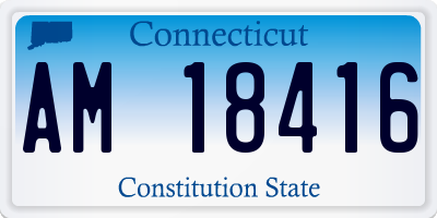 CT license plate AM18416