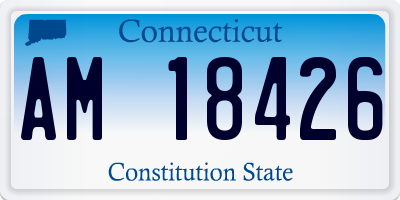 CT license plate AM18426