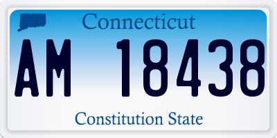 CT license plate AM18438