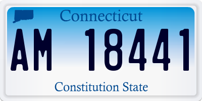 CT license plate AM18441