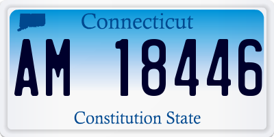 CT license plate AM18446