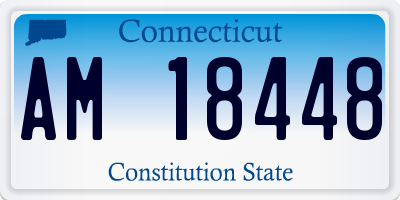CT license plate AM18448