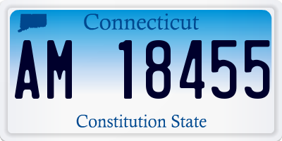 CT license plate AM18455