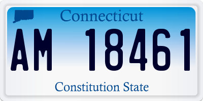 CT license plate AM18461