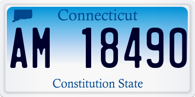 CT license plate AM18490