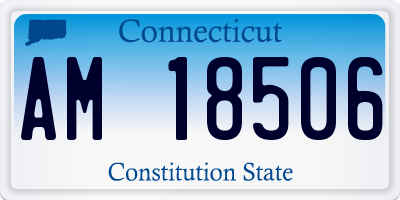 CT license plate AM18506