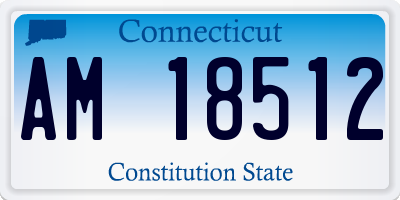 CT license plate AM18512
