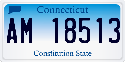 CT license plate AM18513