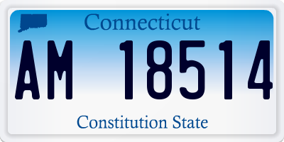 CT license plate AM18514