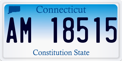 CT license plate AM18515