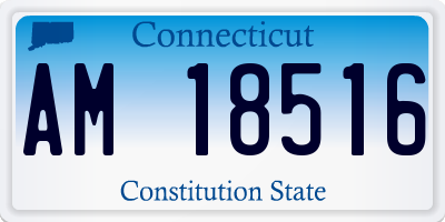 CT license plate AM18516
