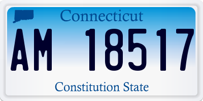 CT license plate AM18517
