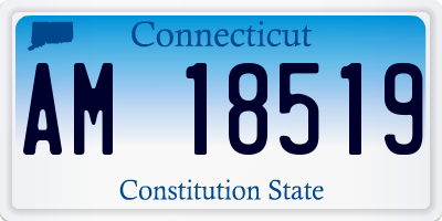 CT license plate AM18519