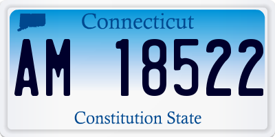 CT license plate AM18522