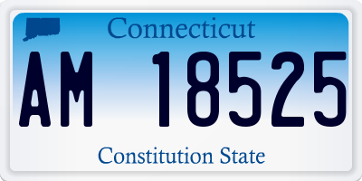 CT license plate AM18525
