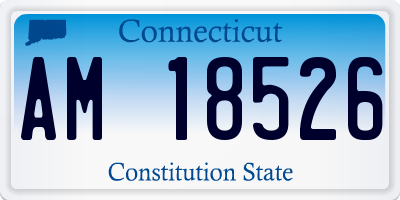 CT license plate AM18526