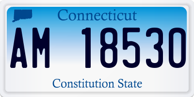CT license plate AM18530