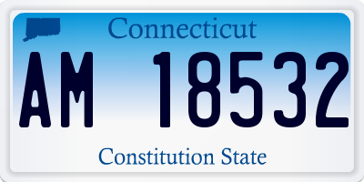 CT license plate AM18532