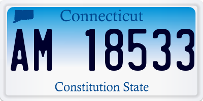CT license plate AM18533