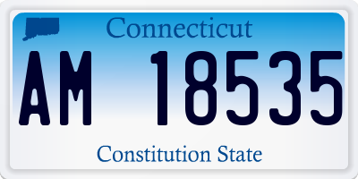 CT license plate AM18535