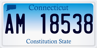 CT license plate AM18538