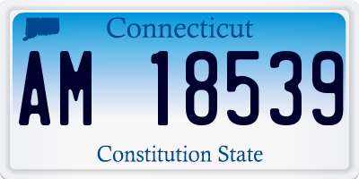 CT license plate AM18539