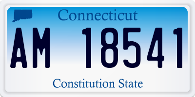 CT license plate AM18541