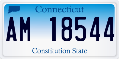 CT license plate AM18544