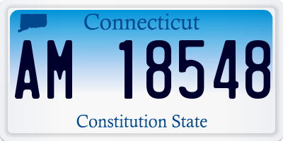 CT license plate AM18548