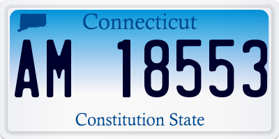 CT license plate AM18553